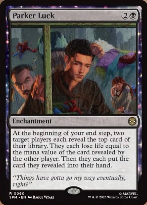 Parker Luck Card Front