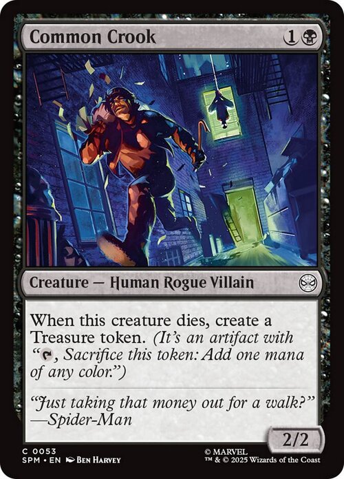Common Crook Card Front