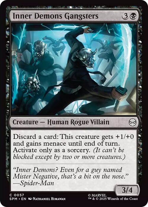 Inner Demons Gangsters Card Front