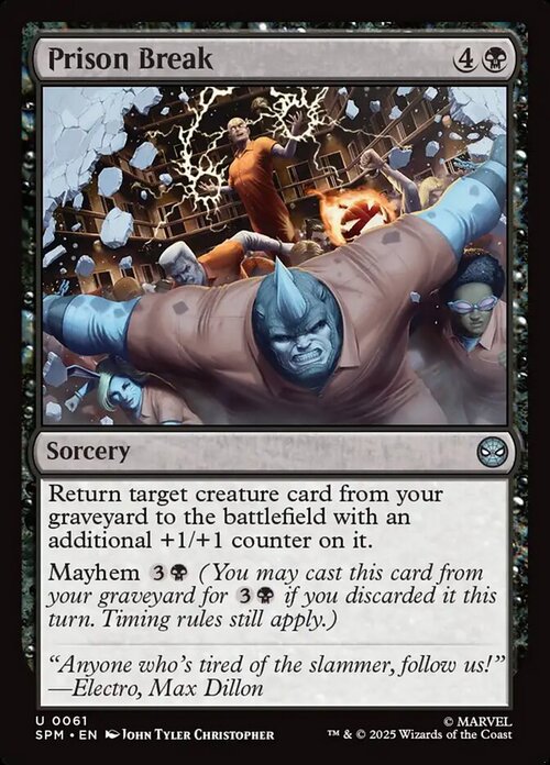 Prison Break Card Front