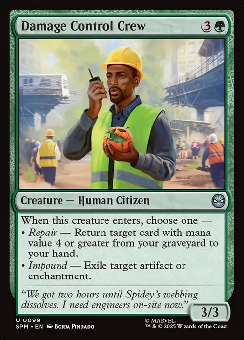 Damage Control Crew Card Front