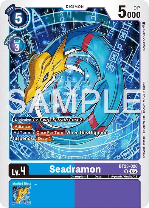 Seadramon Card Front