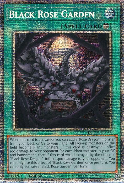 Black Rose Garden Card Front