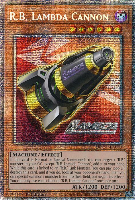 R.B. Lambda Cannon Card Front