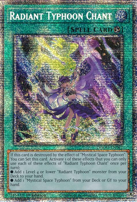 Radiant Typhoon Chant Card Front