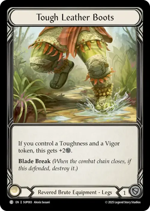 Tough Leather Boots Card Front