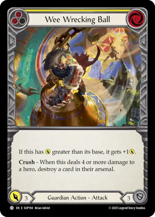Wee Wrecking Ball Card Front