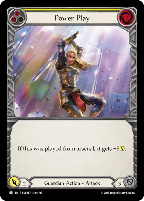 Power Play - Yellow Card Front