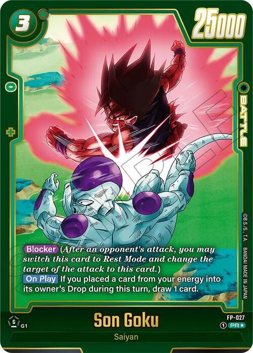 Son Goku Card Front