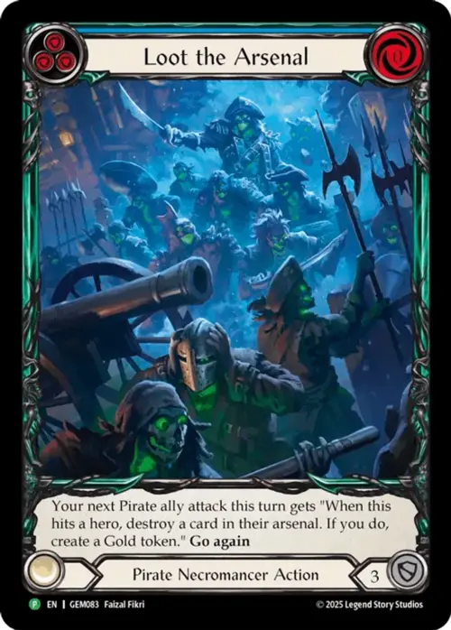 Loot the Arsenal Card Front