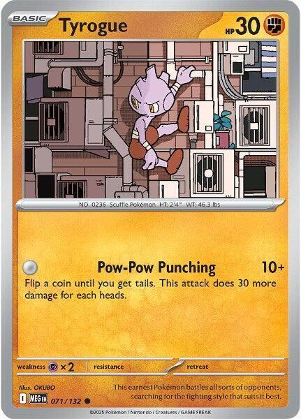 Tyrogue Card Front