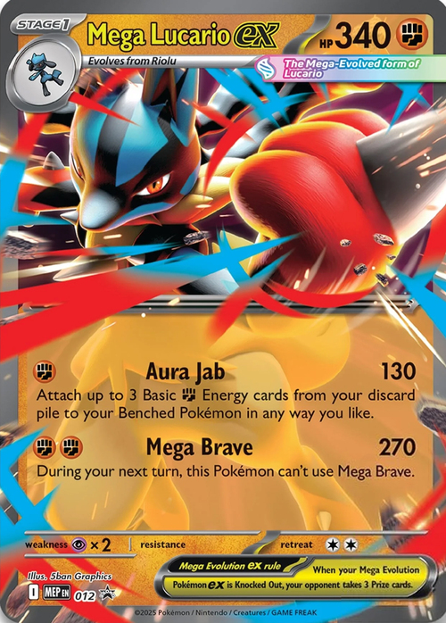Mega Lucario ex Card Front