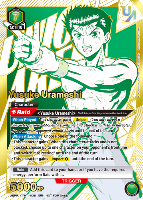 Yusuke Urameshi Card Front