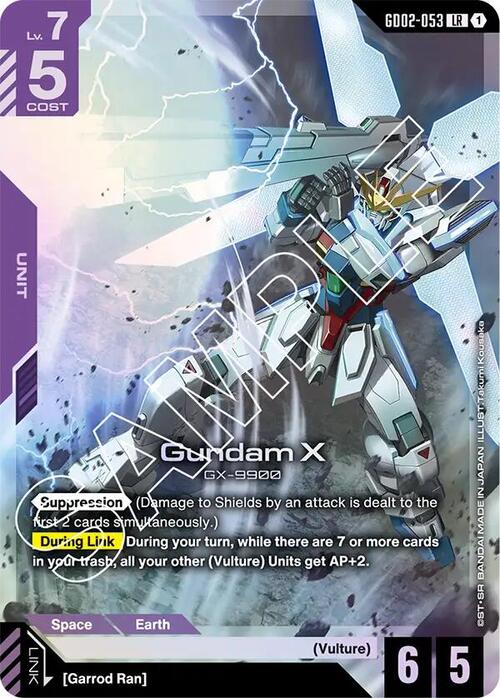Gundam X Card Front