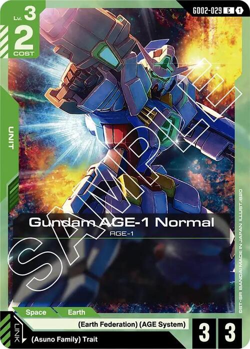 Gundam AGE-1 Normal Card Front