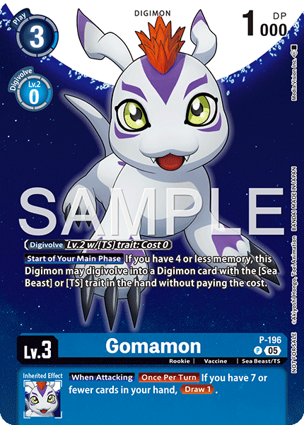 Gomamon Card Front