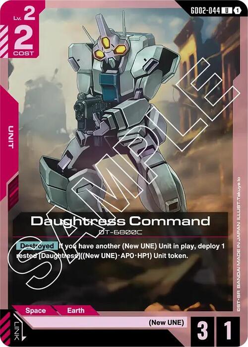 Daughtress Command Card Front