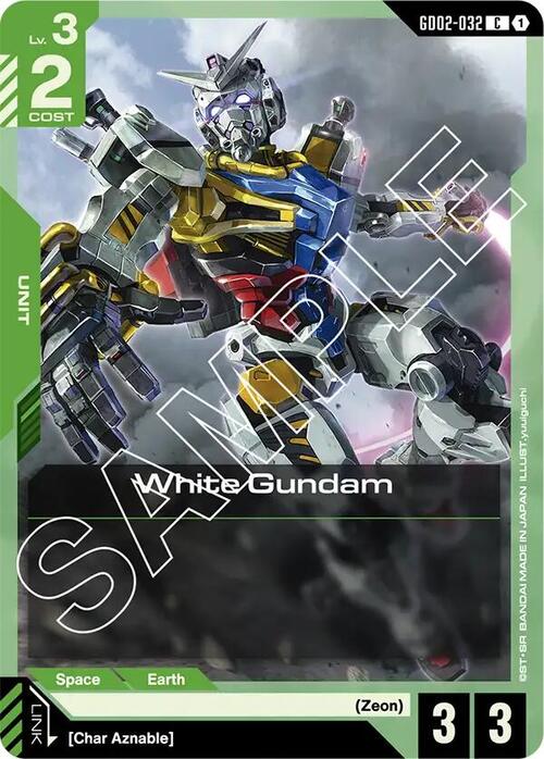 White Gundam Card Front