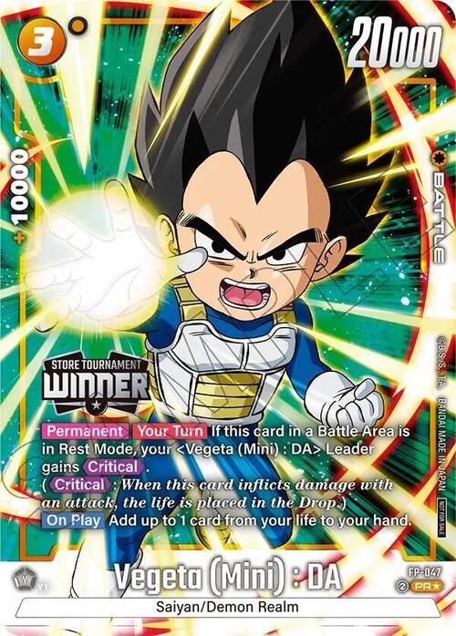 Vegeta (Mini) : DA Card Front