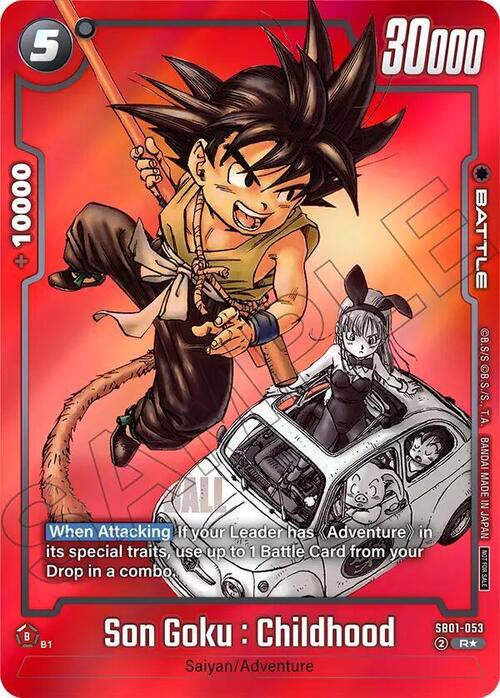 Son Goku : Childhood Card Front