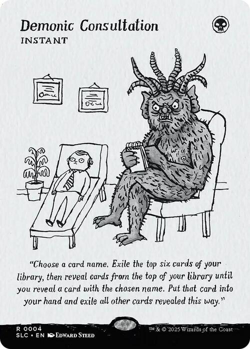 Demonic Consultation Card Front