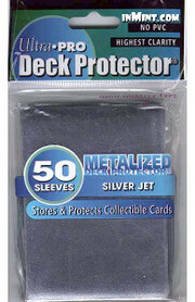 50 Fundas Metalized Silver Jet