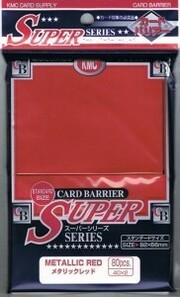 KMC Full Sized Sleeves - Metallic Red