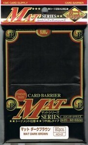 KMC Full Sized Sleeves - Matte Dark Brown