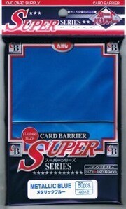 KMC Full Sized Sleeves - Metallic Blue