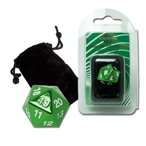 Dado D20 Blackfire Spindown