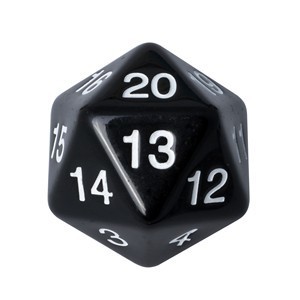 Dado D20 Blackfire Countdown