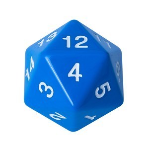 Dado D20 Blackfire Countdown