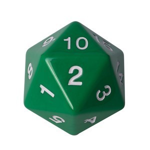 Dado D20 Blackfire Countdown