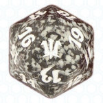 Dado D20 negro de Innistrad