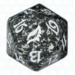 Dado D20 de Lorwyn negro
