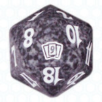 Dado D20 de Ninth Edition negro