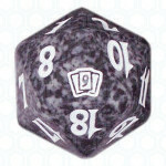 Dado D20 de Ninth Edition negro