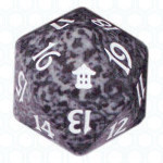 Dado D20 de Saviors of Kamigawa negro