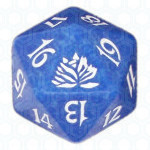 Blue Beatdown D20 Die