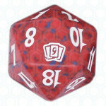 Dado D20 de Ninth Edition rojo