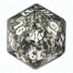 Dado D20 de Conflux negro