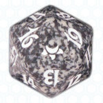Dado D20 de Eventide negro