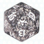 Dado D20 de Eventide negro