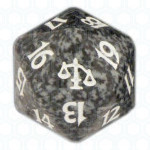 Dado D20 de Judgment negro