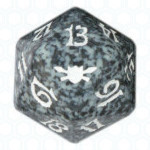 Dado D20 de Legions negro
