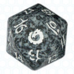 Dado D20 de Torment negro