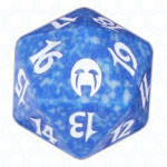 Dado D20 de Apocalypse azul