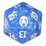 Dado D20 de Apocalypse azul