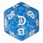 Dado D20 de Deckmasters azul