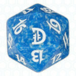 Dado D20 de Deckmasters azul